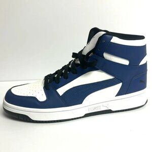 Puma Men's Rebound Layup Basketball Shoe White/Blue Size 11.5 M